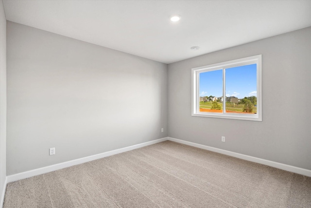 view of carpeted empty room