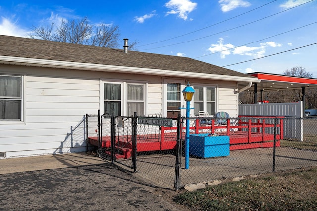 view of rear view of property