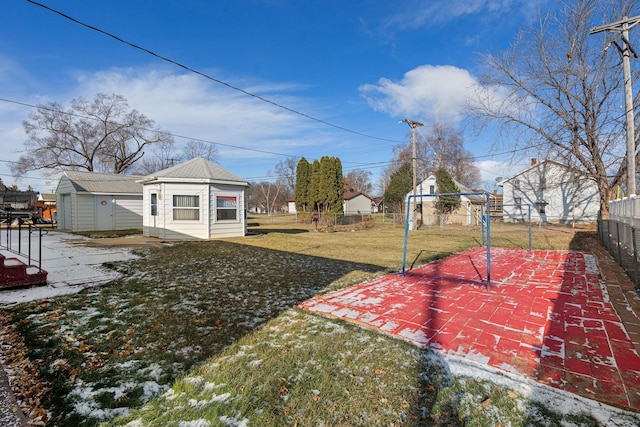 view of yard with a patio area