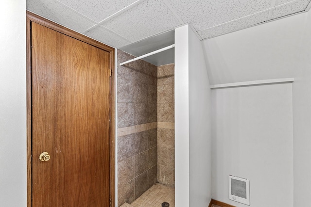 bathroom featuring walk in shower