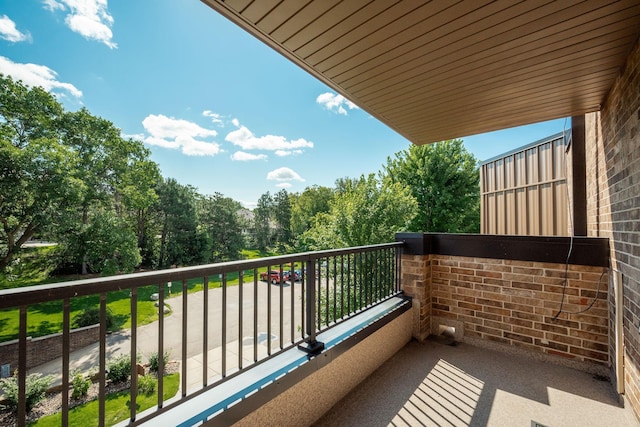 view of balcony