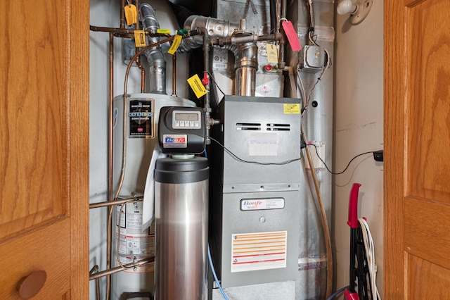 utilities featuring gas water heater