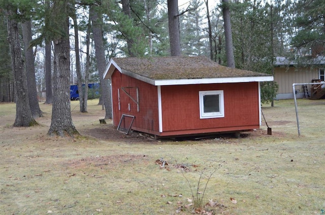 view of outdoor structure