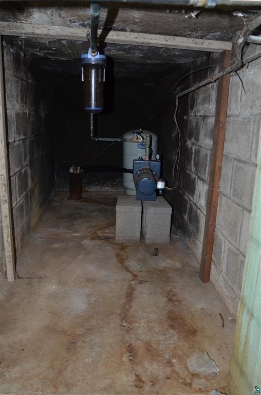 view of basement