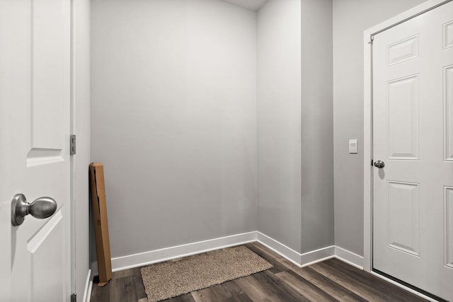 interior space featuring dark hardwood / wood-style floors