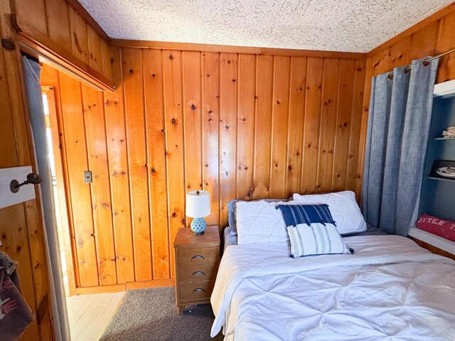 42536 Pleasure Park Rd, Ottertail, MN 56571 - bedroom featuring wooden walls
