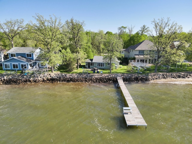 42536 Pleasure Park Rd, Ottertail, MN 56571 - dock area featuring a water view