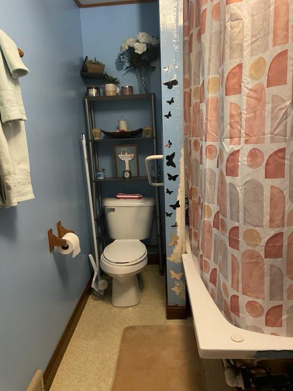 bathroom featuring toilet