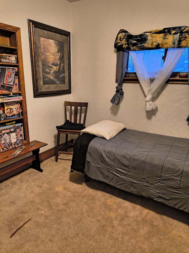 bedroom featuring carpet floors