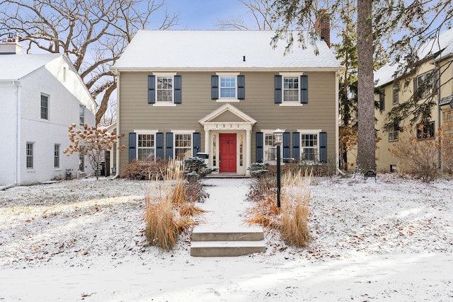 view of colonial-style house