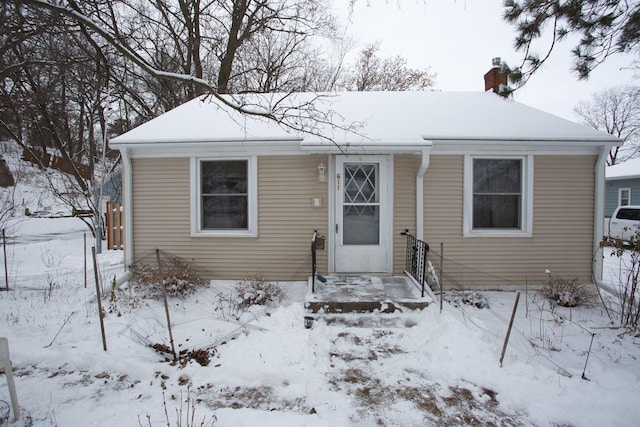 view of bungalow-style house