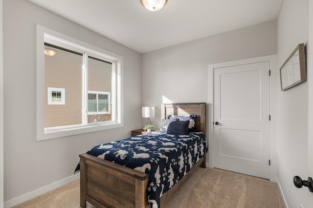 bedroom with carpet flooring