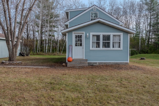 view of outdoor structure with a yard