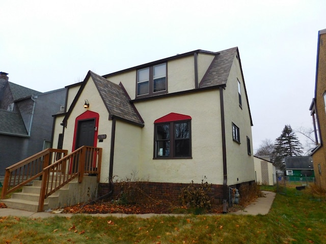 view of tudor house