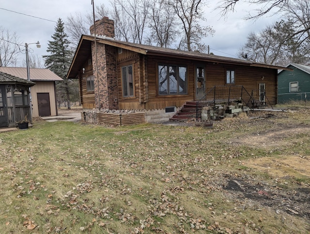 view of back of property