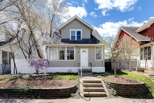 view of bungalow