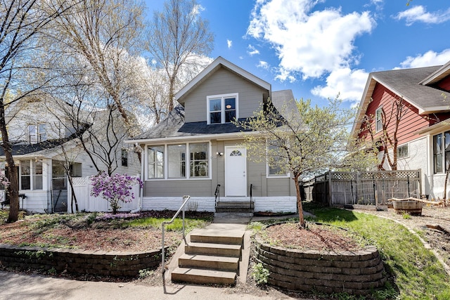 view of front of home