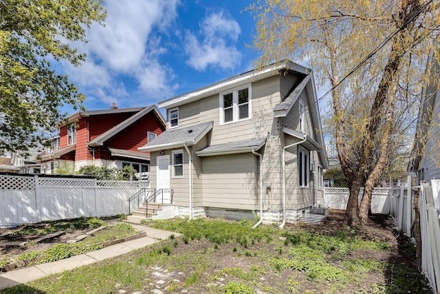 view of rear view of property