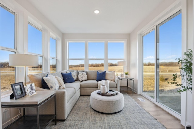 view of sunroom / solarium