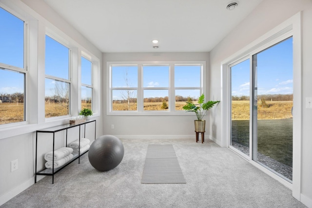 view of sunroom / solarium