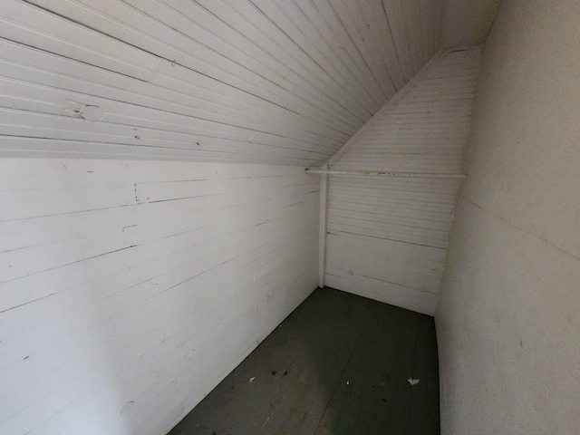 view of storage area