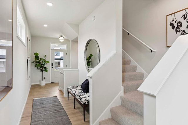 interior space featuring light hardwood / wood-style floors