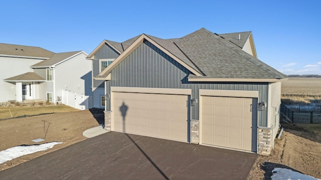 view of front of house featuring a garage