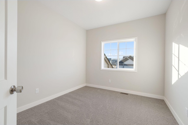 view of carpeted empty room