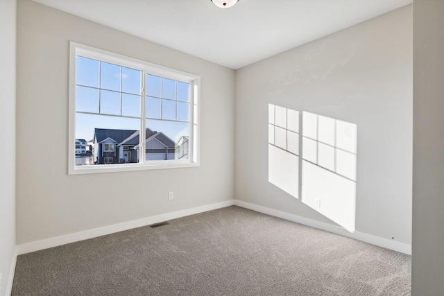 view of carpeted empty room