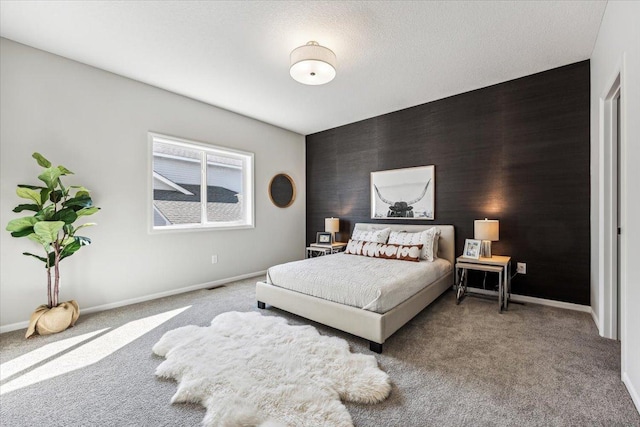 bedroom with carpet floors