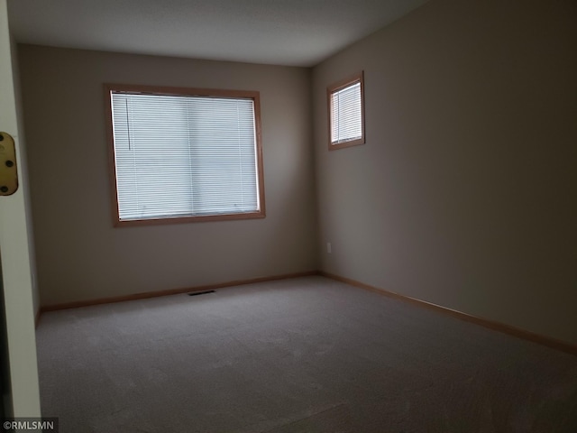 view of carpeted empty room