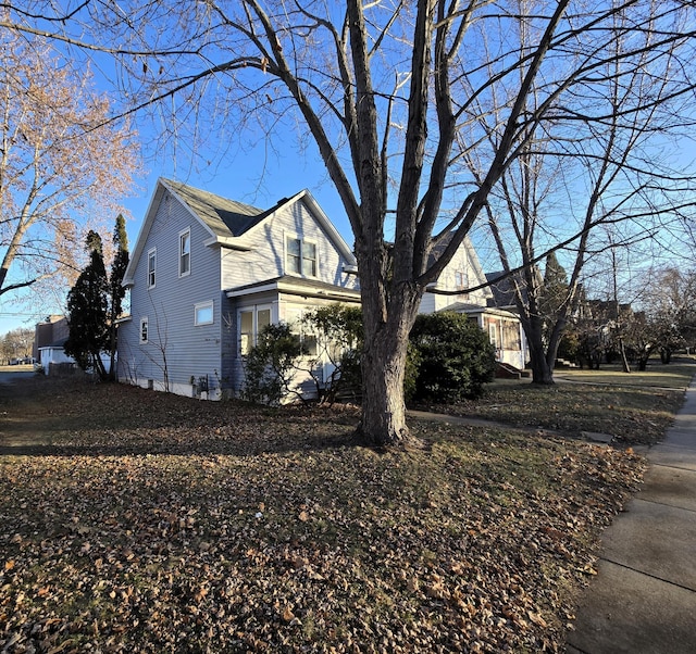 view of side of property