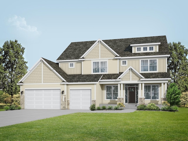 4720 131st Ave NE, Blaine, MN 55449 - craftsman inspired home featuring a front yard