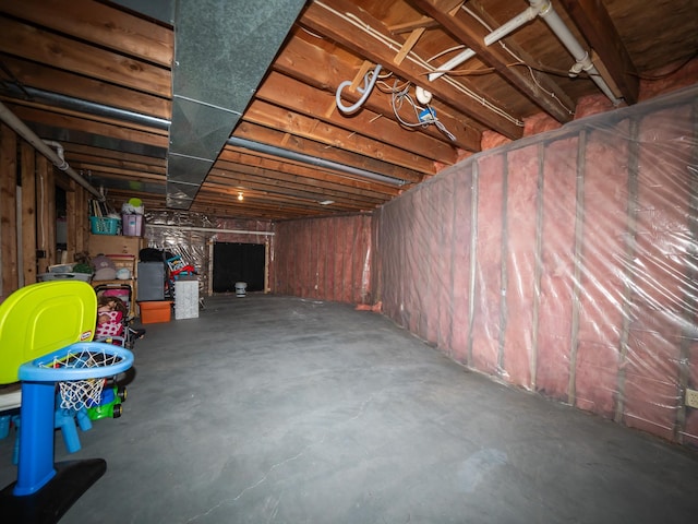 view of basement