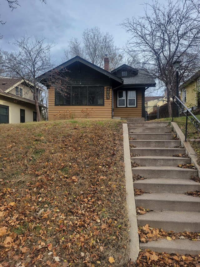 view of front of home