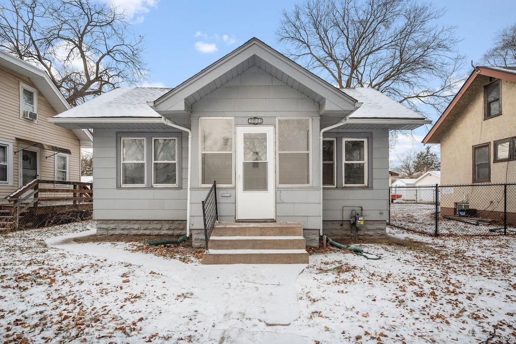 view of bungalow-style home