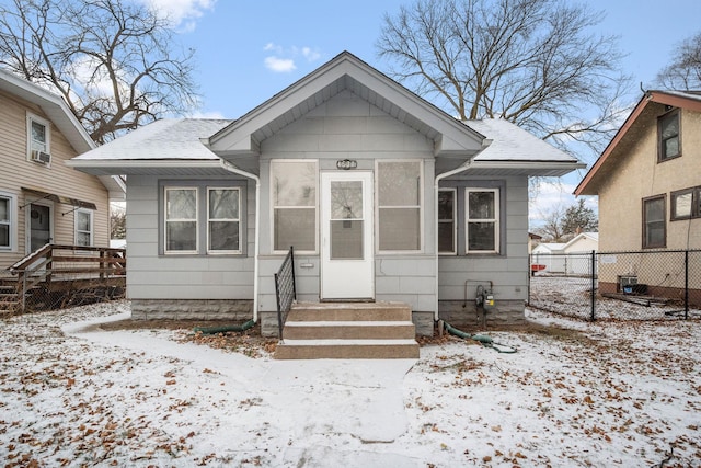 view of bungalow-style home