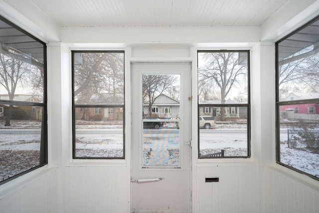 view of doorway to outside