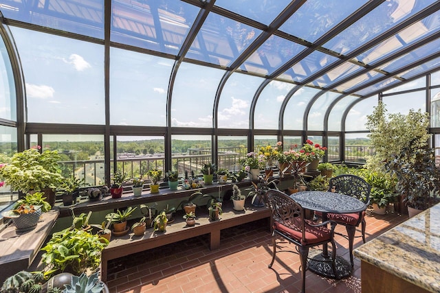 view of sunroom / solarium