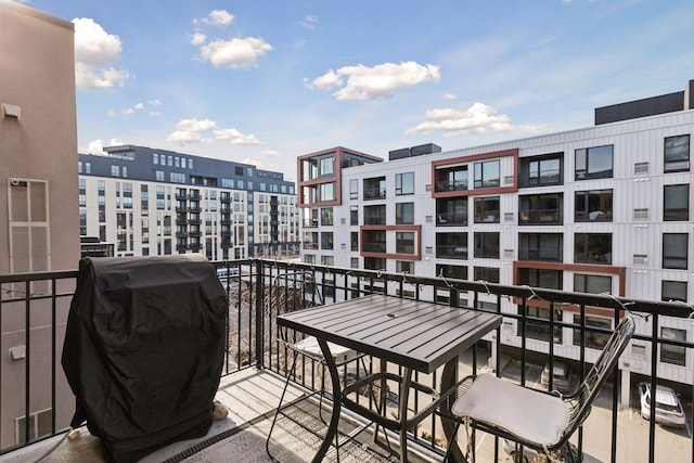 balcony featuring grilling area