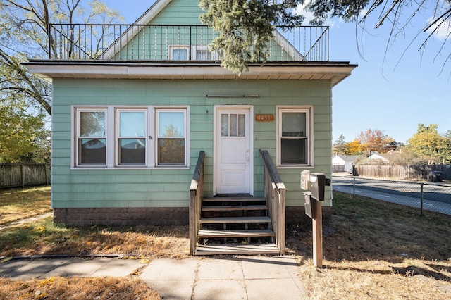 view of bungalow