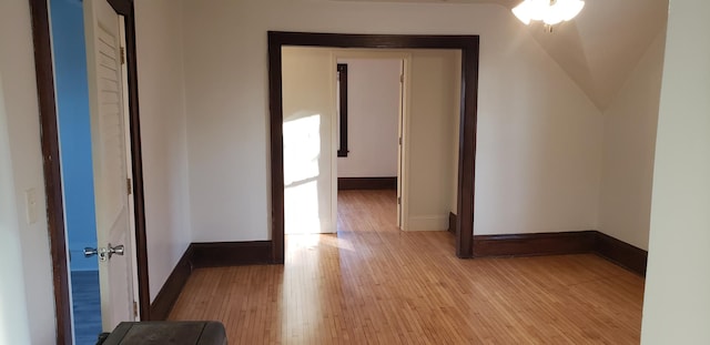 interior space with light hardwood / wood-style flooring