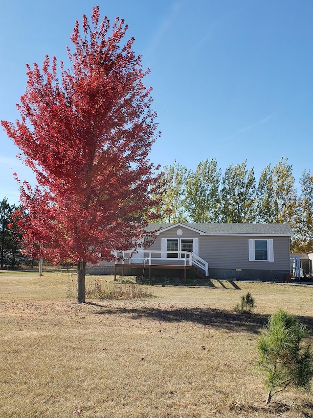 15331 129th Ave, Wadena, MN 56482 - view of front of home with a front yard and crawl space