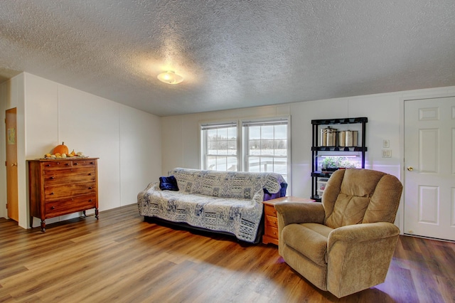 15331 129th Ave, Wadena, MN 56482 - living room with wood finished floors and a textured ceiling