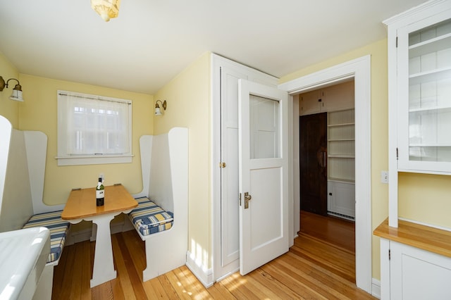 interior space featuring light wood-style flooring