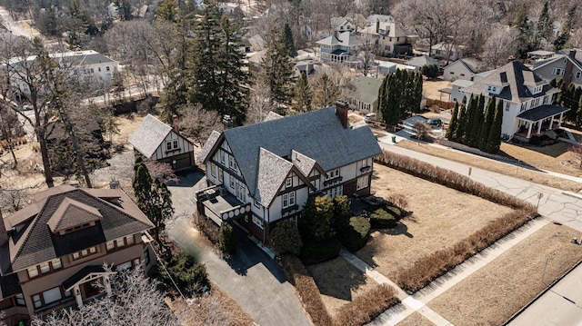 birds eye view of property featuring a residential view