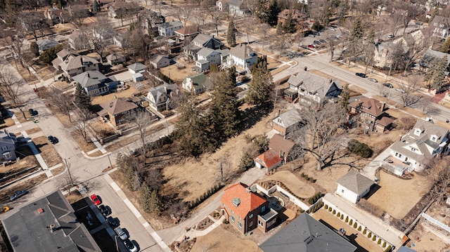 bird's eye view featuring a residential view