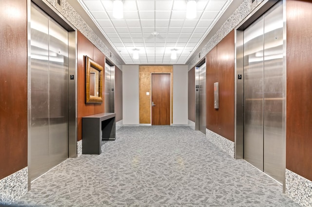 hall with elevator