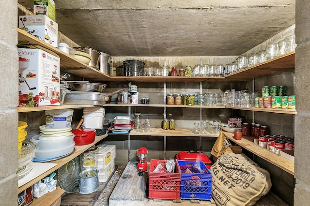 view of pantry