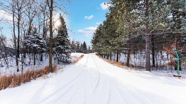 view of road